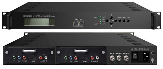 NDS3212B 2合1MPEG-2、MPEG-4 AVC/H.264高清編碼器